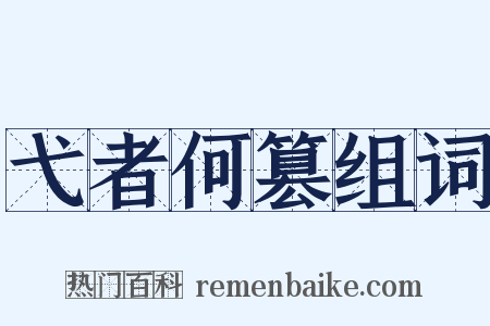 弋者何篡组词是什么意思的图片